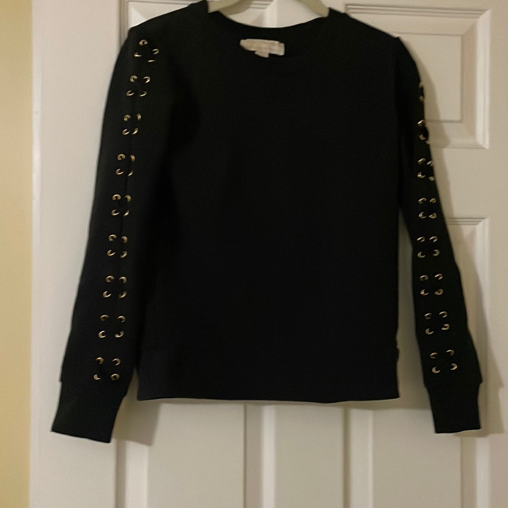 Michael Kors black fashionable sweatshirt.